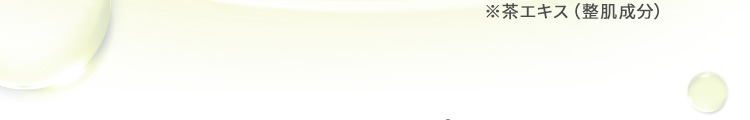 ※茶エキス（整肌成分）